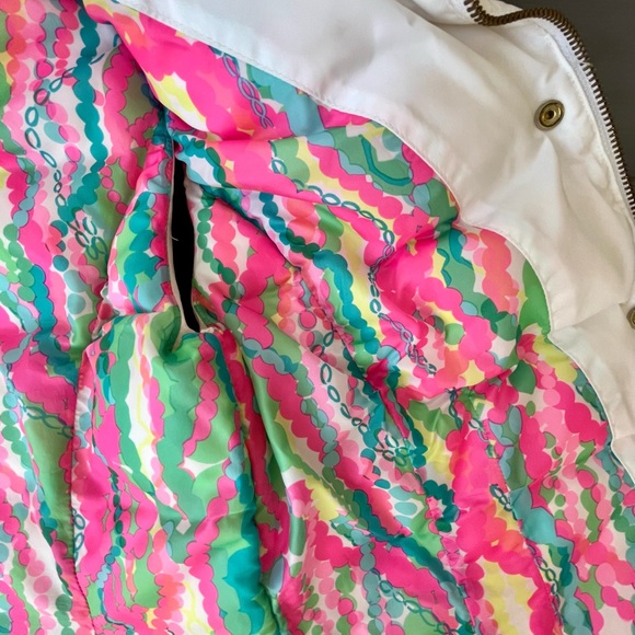 Lilly Pulitzer Isabelle White Puffer Vest, Women’s XS - Picture 4 of 7